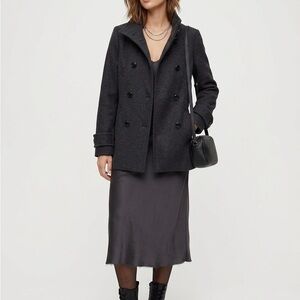 Talula Babaton Aritzia Howell Wool & Cashmere Coat - Small - Gray